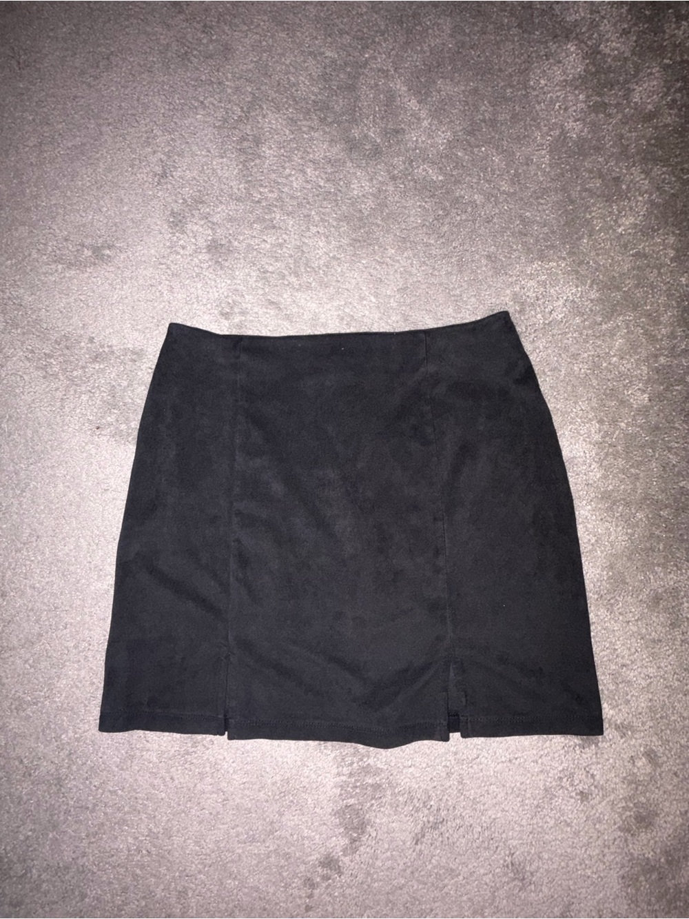 Suede Material Women's Mini Skirt